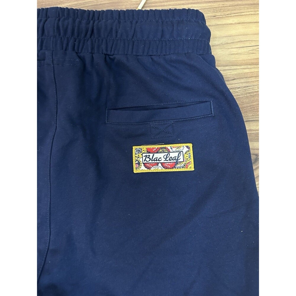 Black Leaf Men’s Colorblock Shorts Medium Streetwear Graphic NWT - Picture 7 of 10